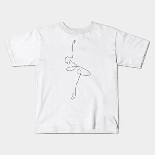 Abstract Ballerina Kids T-Shirt